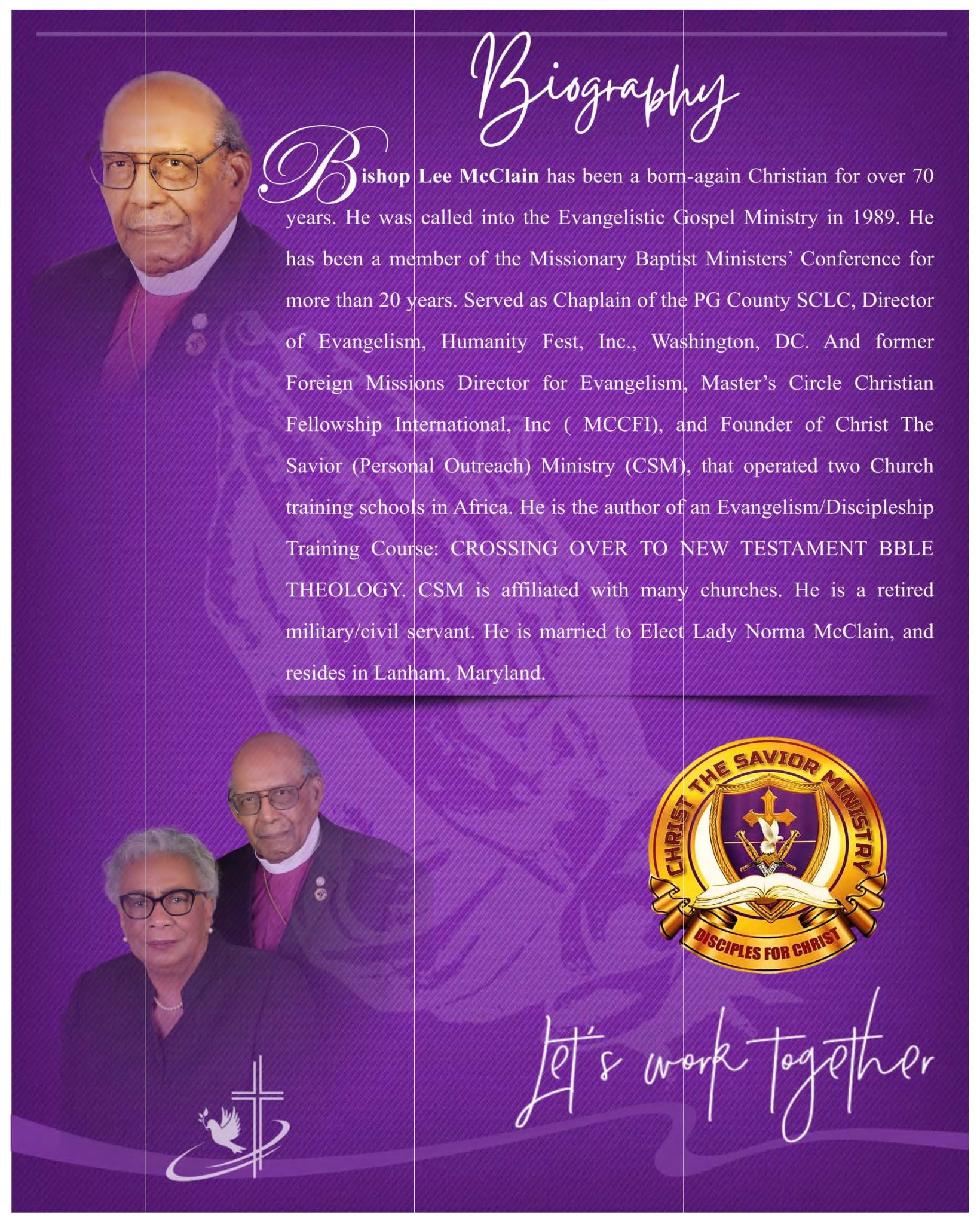 Biography presentation for Bishop Lee McClain